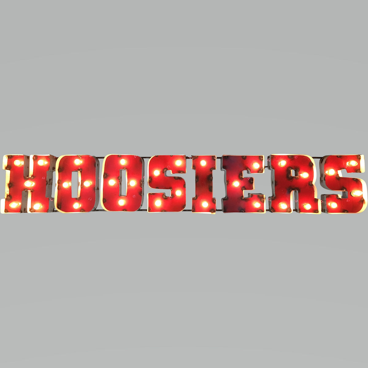 Indiana Hoosiers Recycled Metal Wall Decor Illuminated