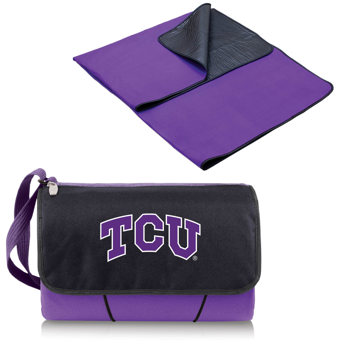 TCU Horned Frogs Outdoor Picnic Blanket and Tote