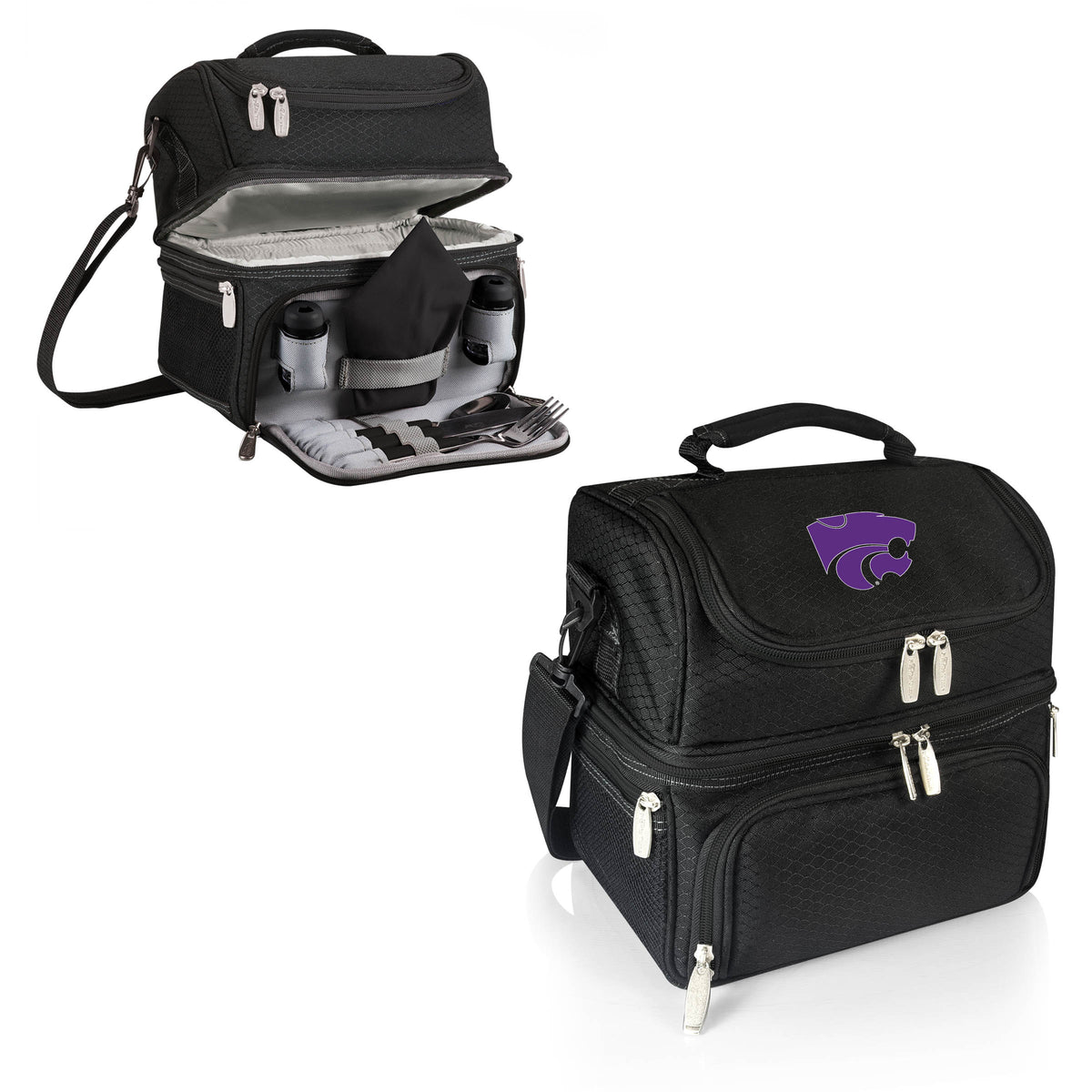 Kansas State Wildcats Pranzo Lunch Cooler Bag - Black