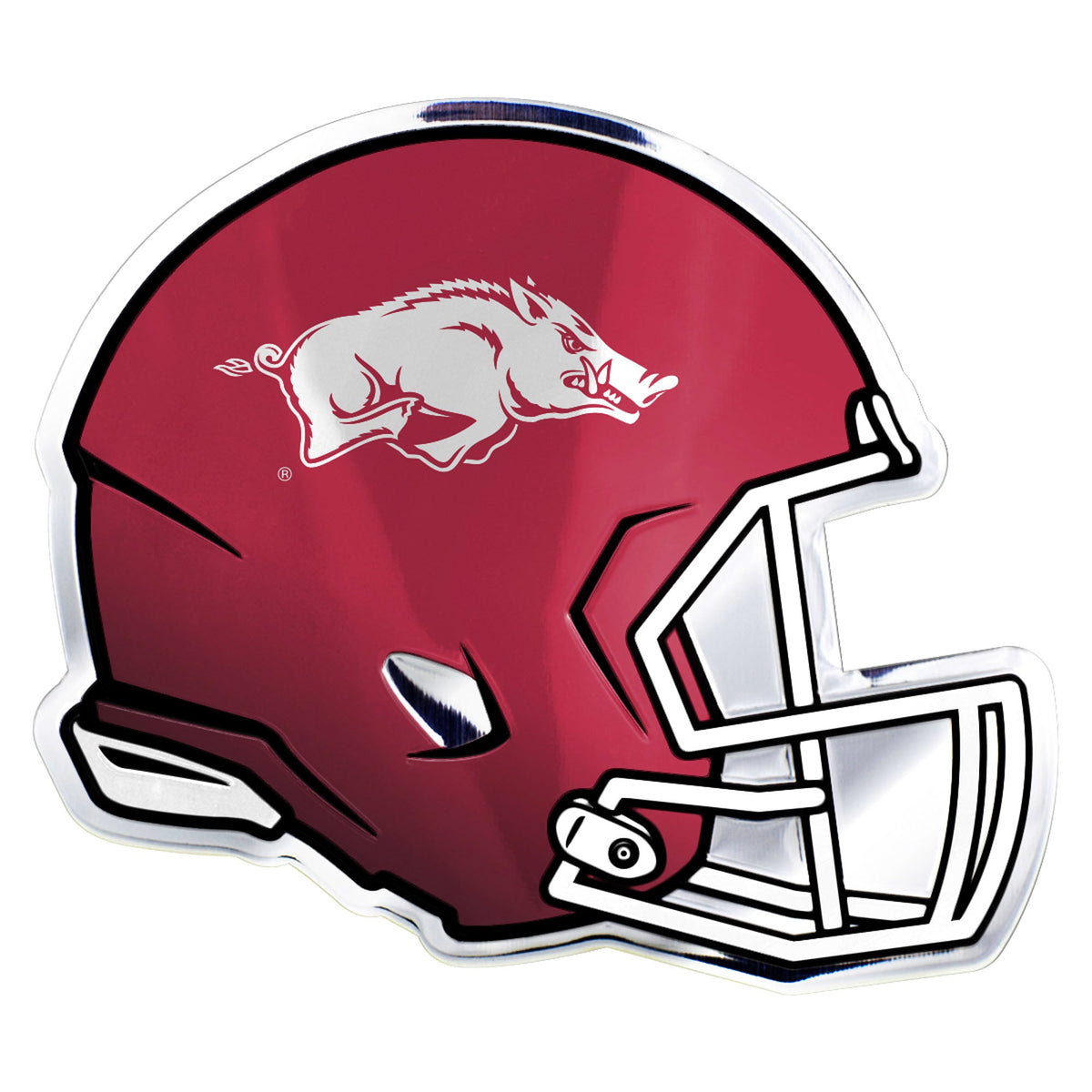 University of Arkansas Embossed Helmet Emblem