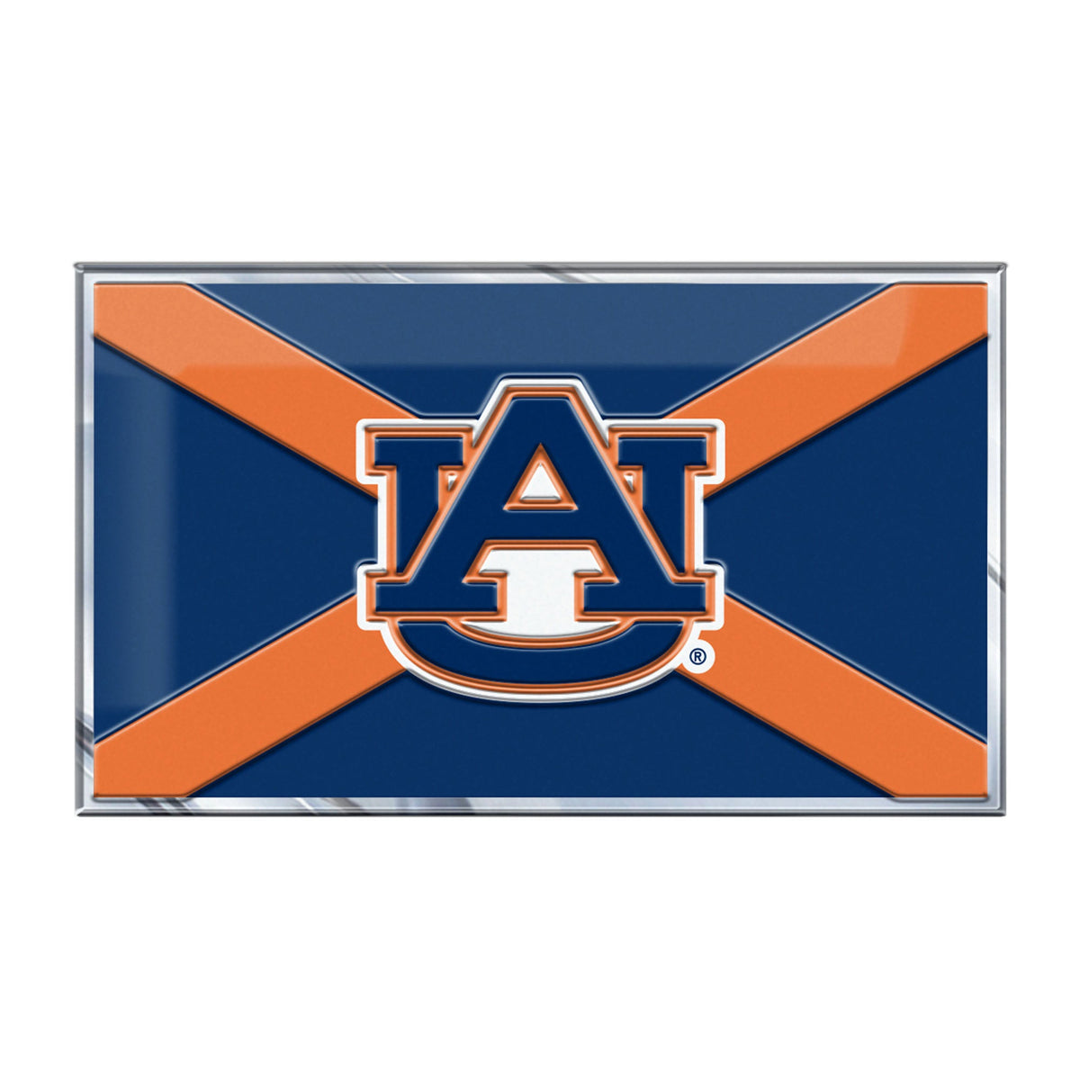 Auburn University Embossed State Flag Emblem