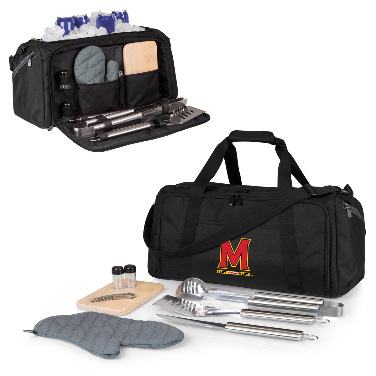Maryland Terrapins BBQ Kit Grill Set & Cooler
