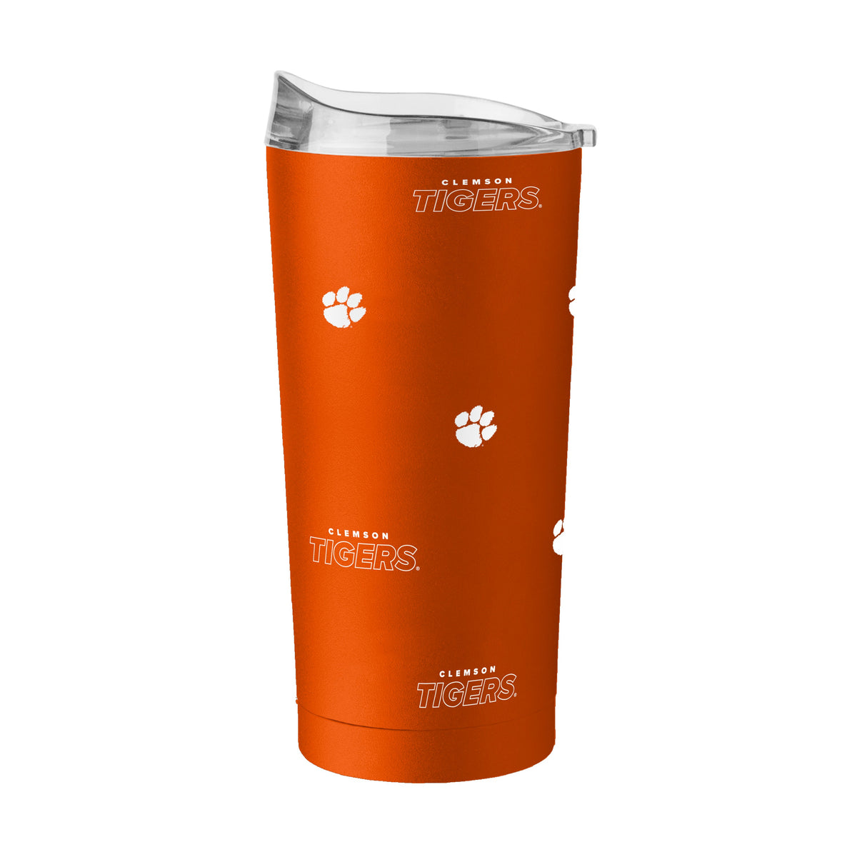 Clemson 20oz Step And Repeat Powder Coat Tumbler - Logo Brands