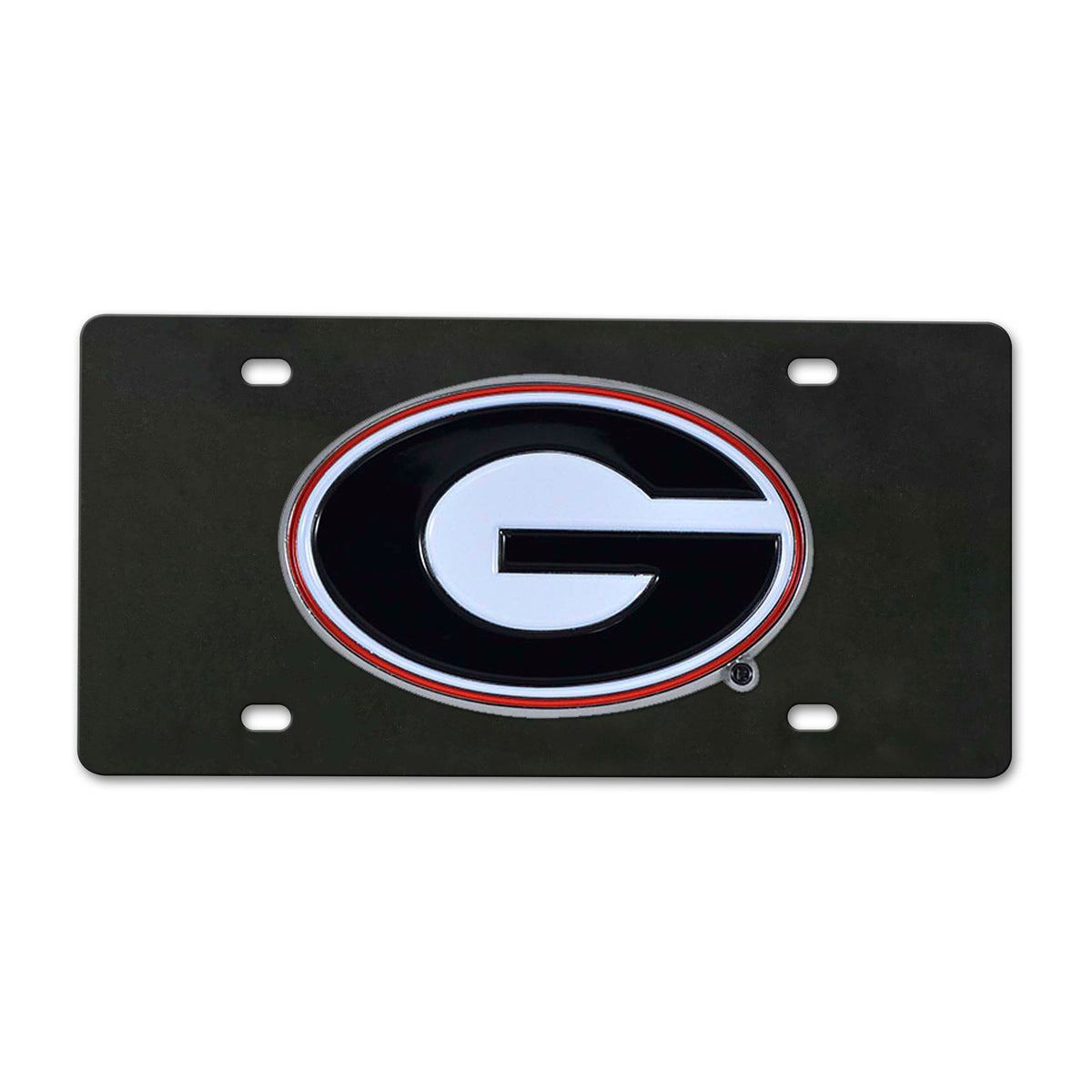 University of Georgia Black Diecast License Plate