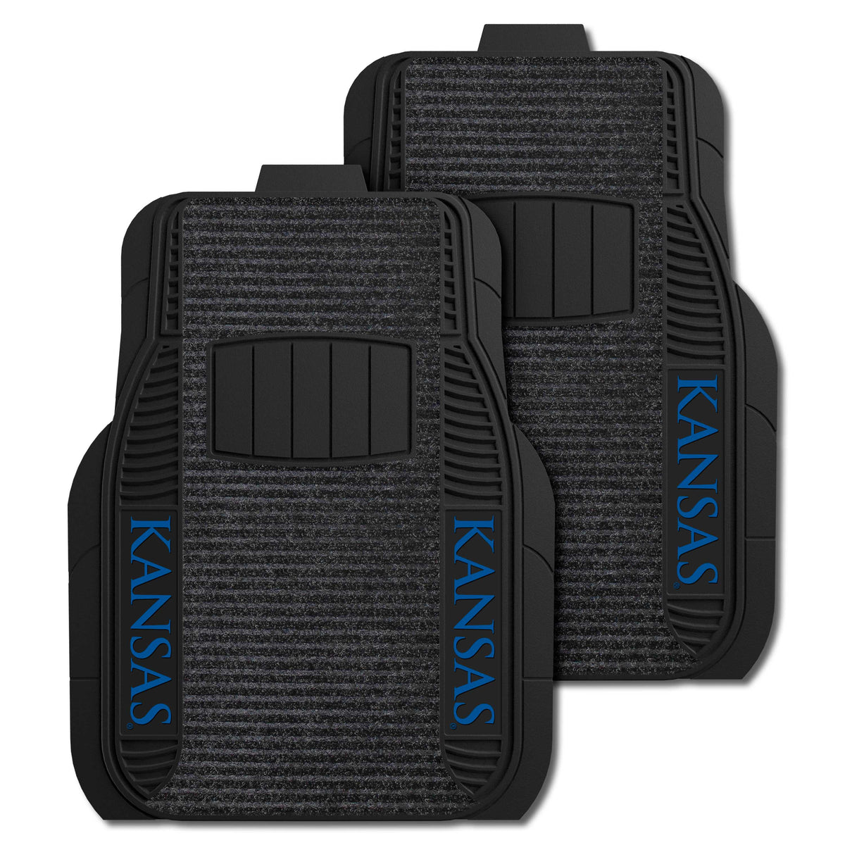 University of Kansas 2-pc Deluxe Car Mat Set