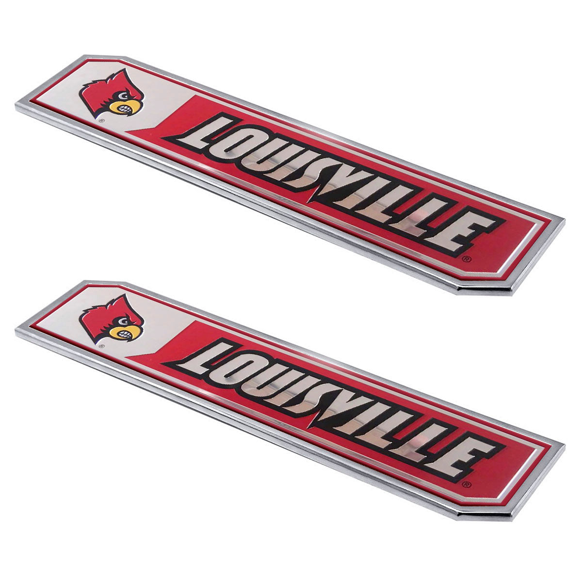 University of Louisville Embossed Truck Emblem 2-pk