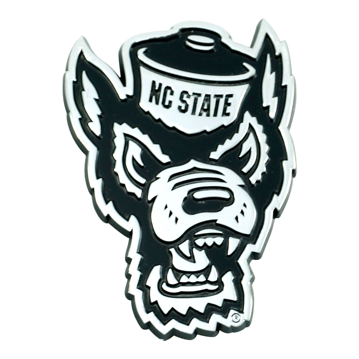 North Carolina State University Chrome Emblem