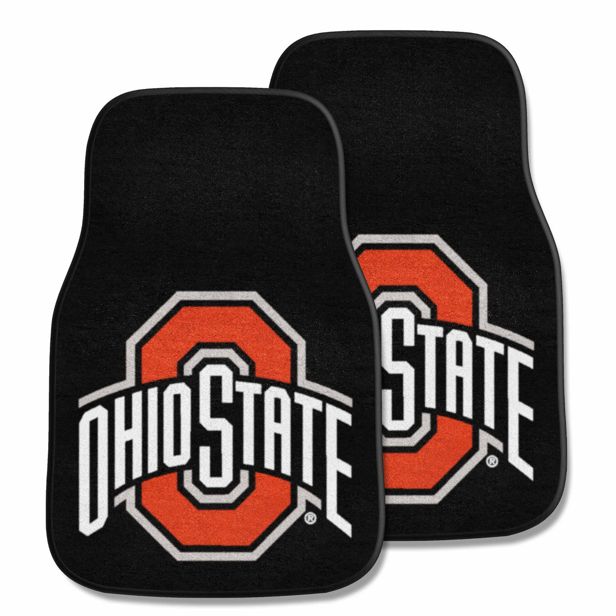 Ohio State University 2-pc Carpet Car Mat Set - Logo Brands
