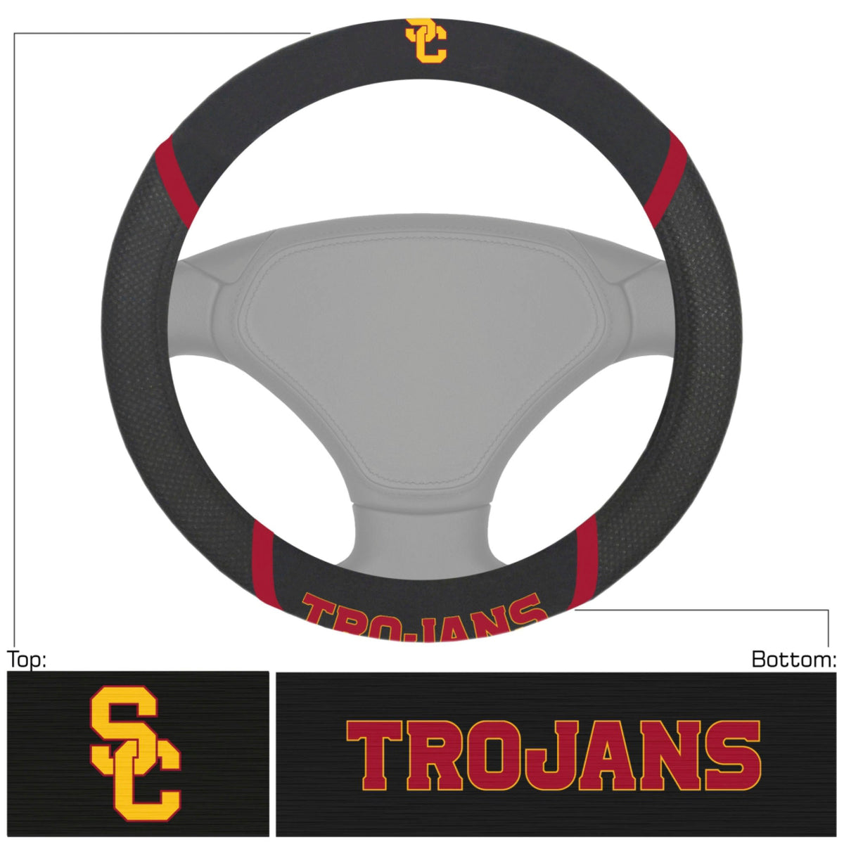 University of Southern California Steering Wheel Cover Edit2