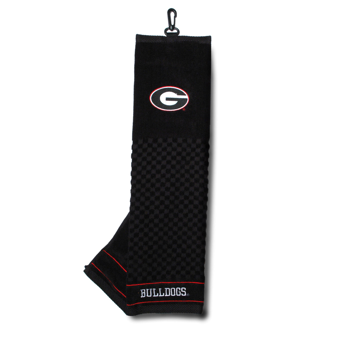 Georgia Bulldogs Tri-Fold Embroidered Scrubber Golf Towel