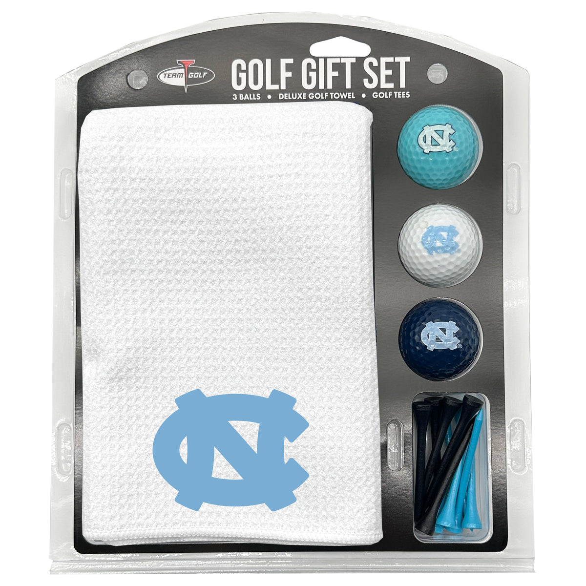 North Carolina Tarheels Microfiber Towel Golf Gift Set - White