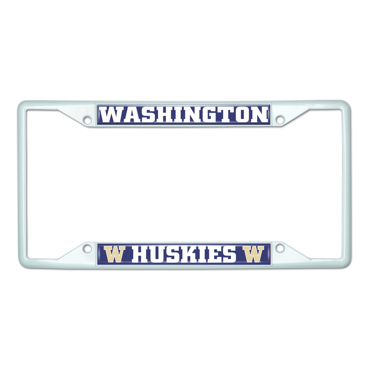 University of Washington-White License Plate