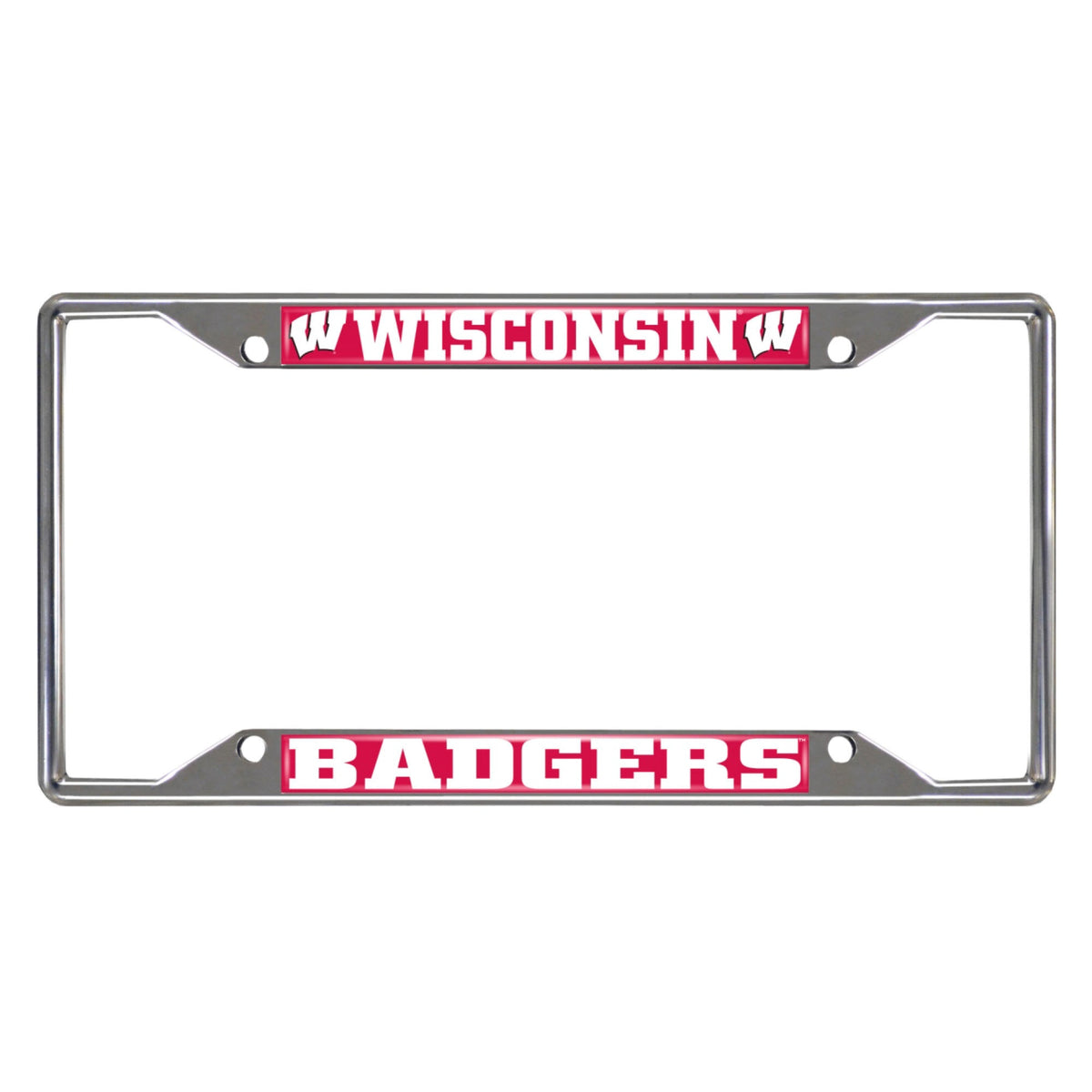 University of Wisconsin Chrome License Plate Frame