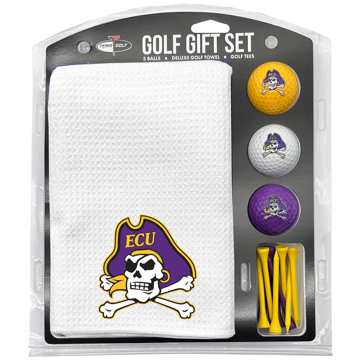 East Carolina Pirates Microfiber Towel Golf Gift Set - White