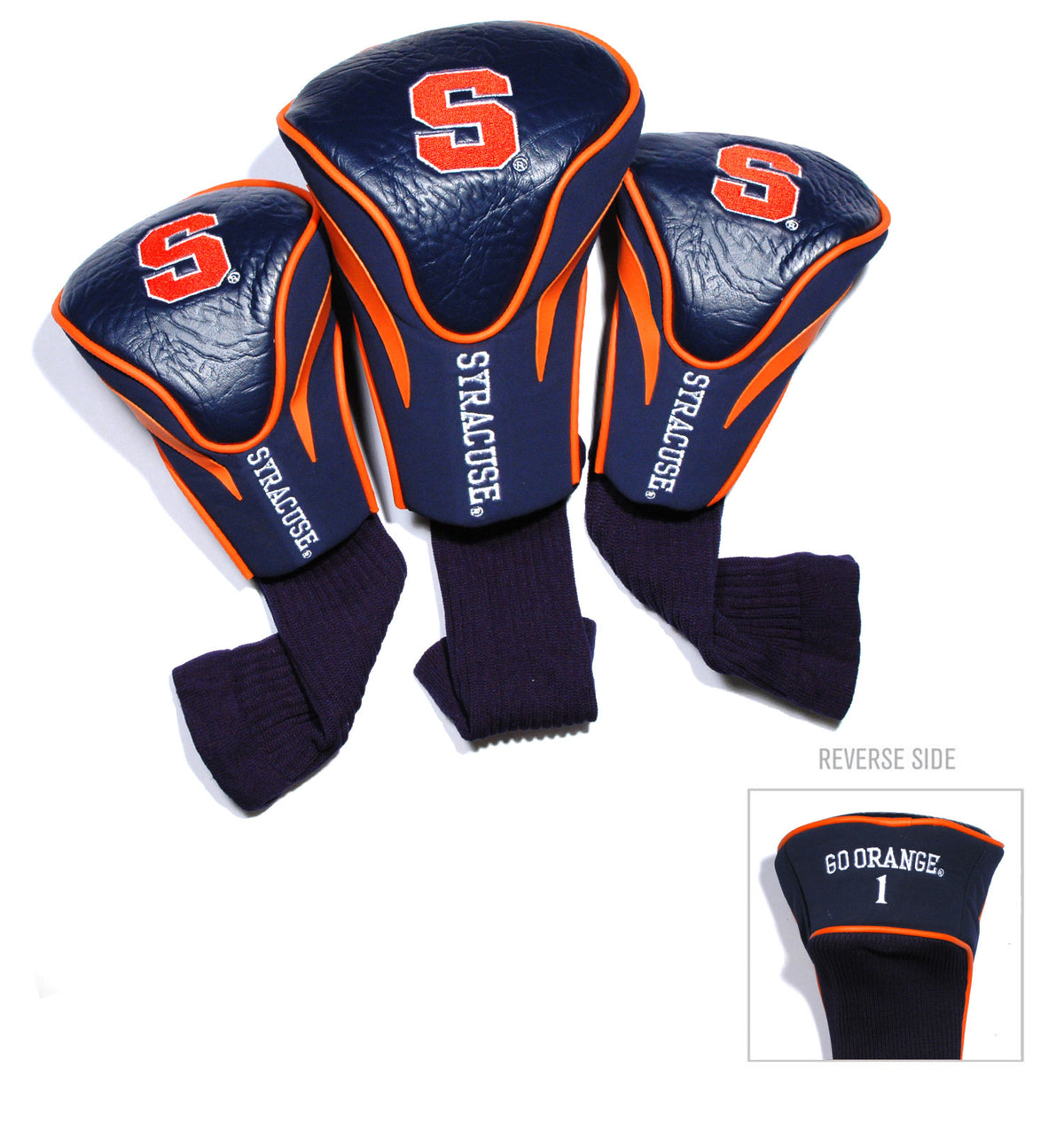 Syracuse Orange 3 Pack Embroidered Contour Golf Headcovers