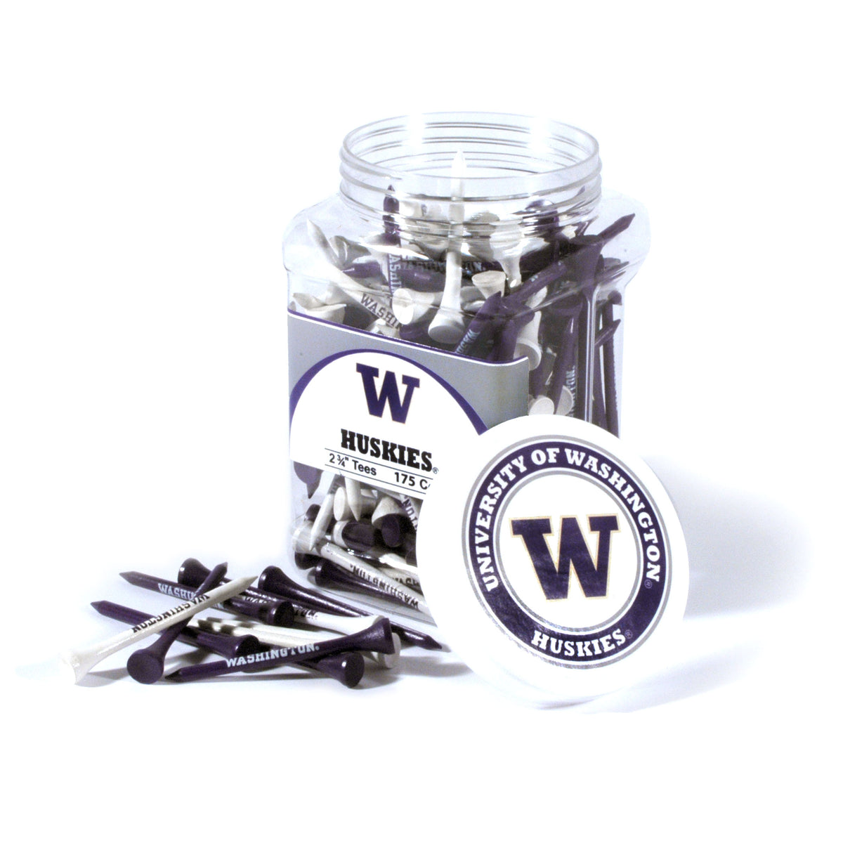 Washington Huskies 175 Golf Tee Jar