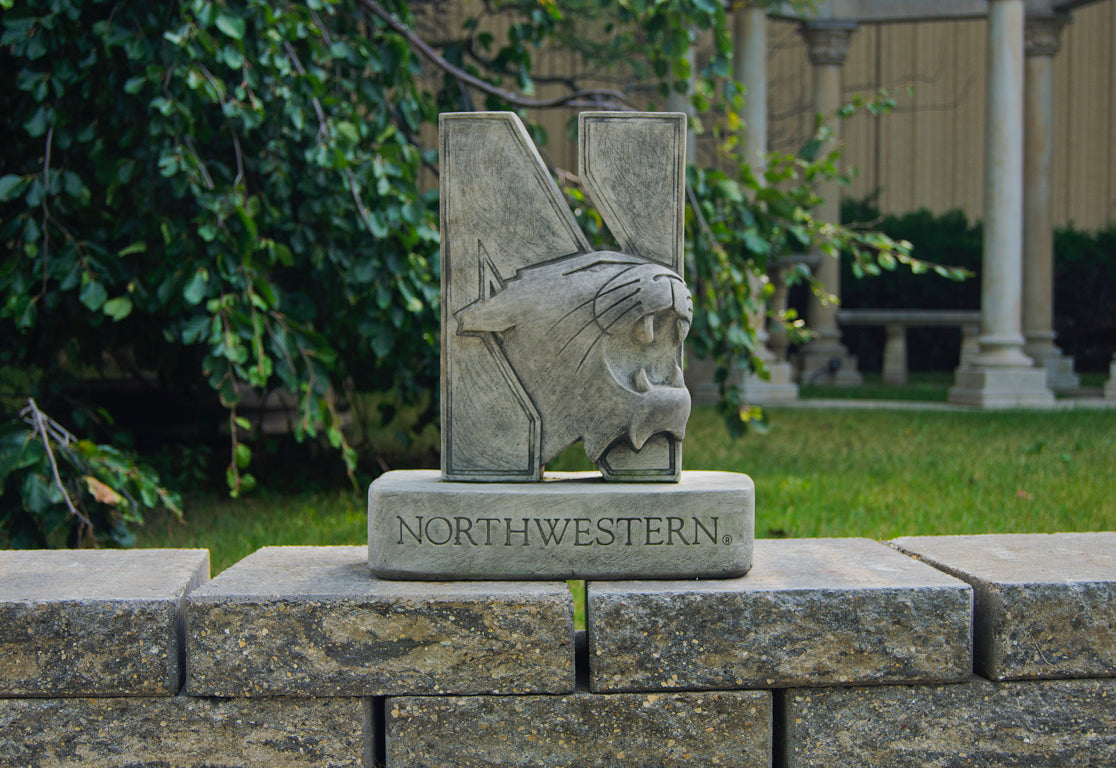 Northwestern Wildcats Vintage Mascot Garden Statue
