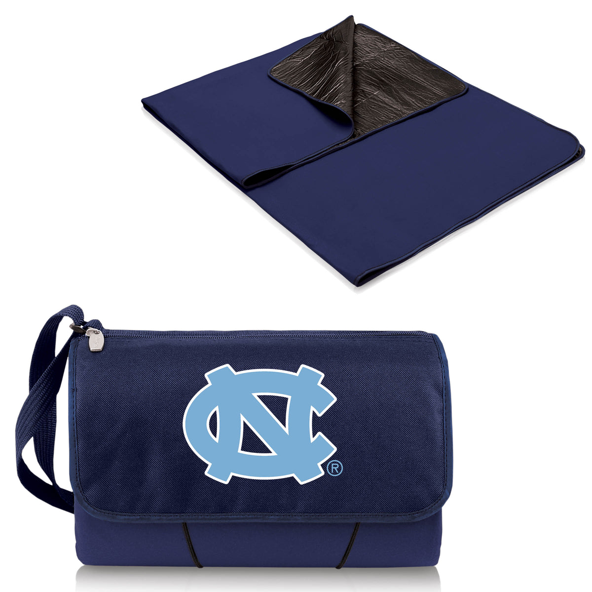 UNC Tar Heels Outdoor Picnic Blanket and Tote - Blue