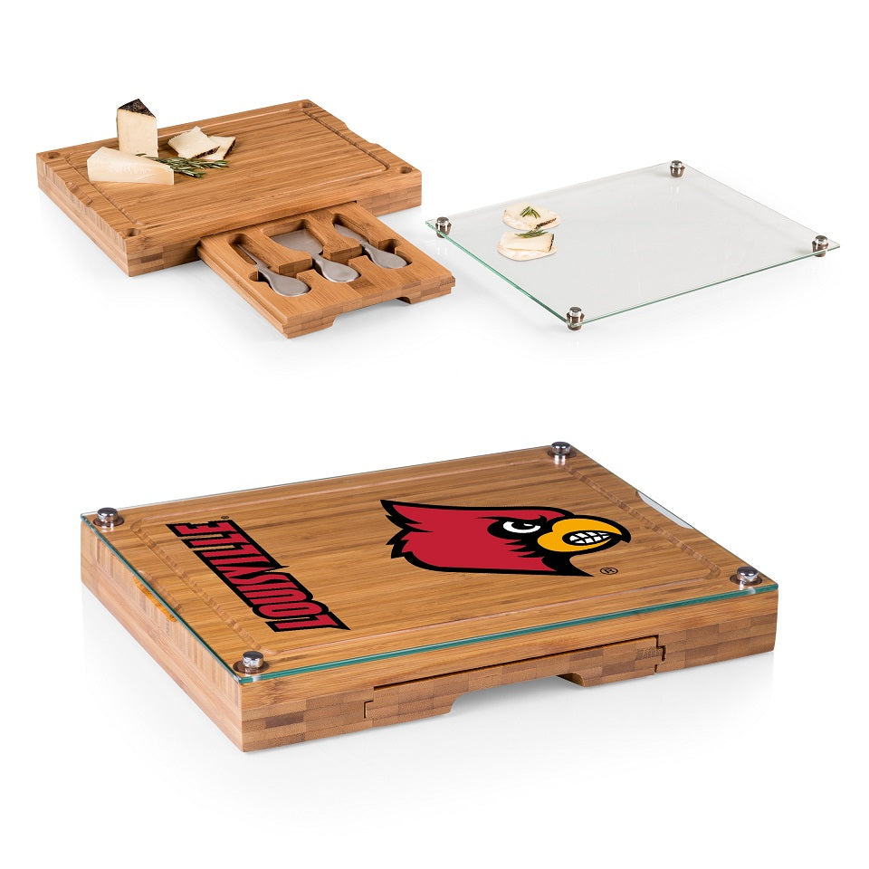 Louisville Cardinals Concerto Bamboo Cutting Board