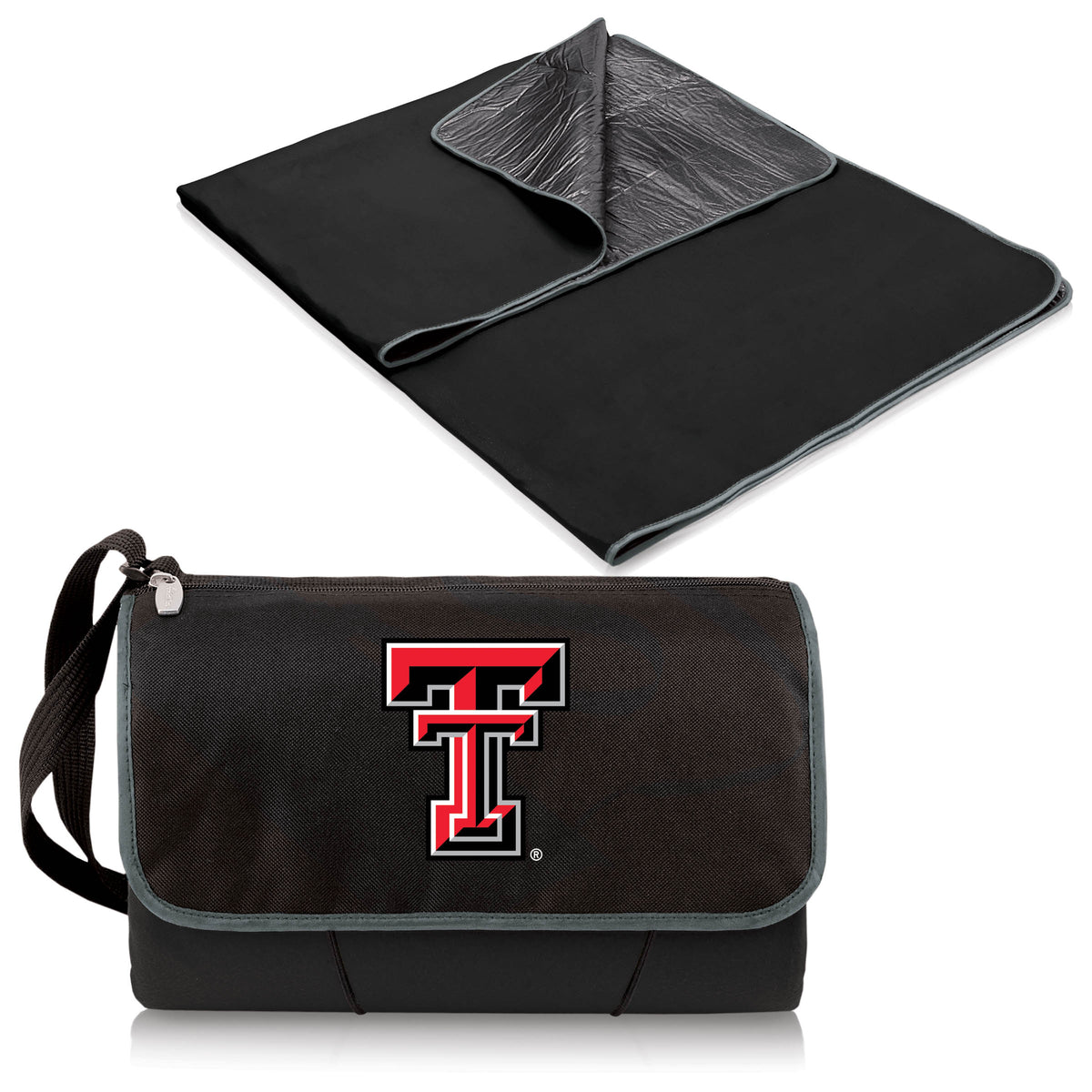 Texas Tech Red Raiders Outdoor Picnic Blanket and Tote - Black