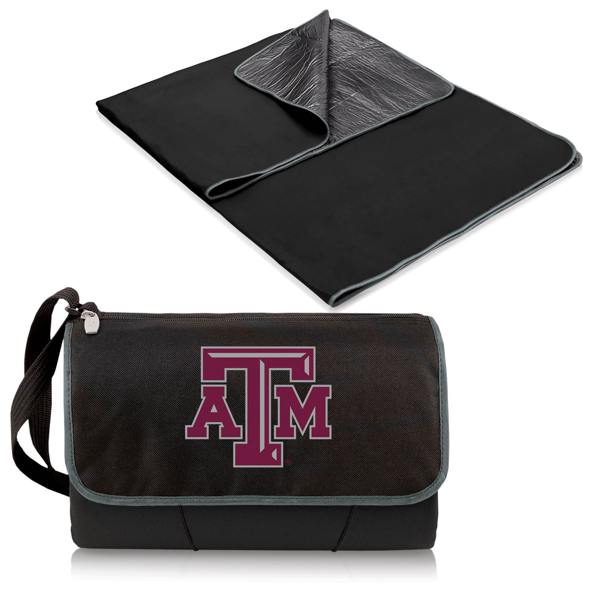 Texas A&M Aggies Outdoor Picnic Blanket and Tote - Black