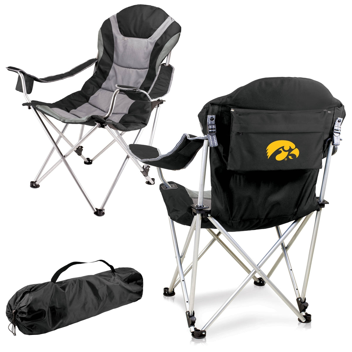 Iowa Hawkeyes Reclining Camp Chair