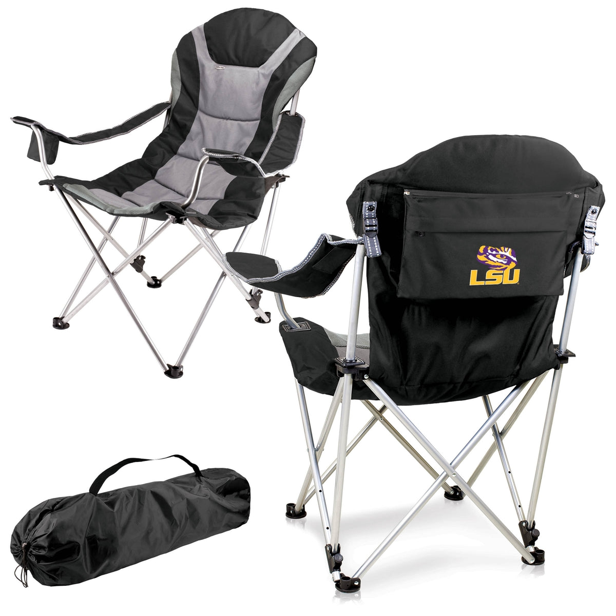 LSU Tigers Reclining Camp Chair