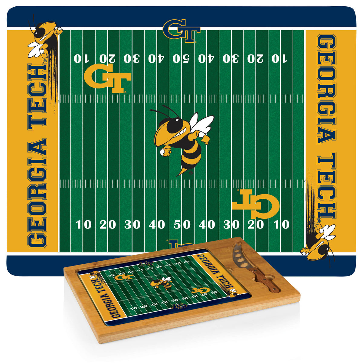 Georgia Tech Yellow Jackets Icon Cheese Tray