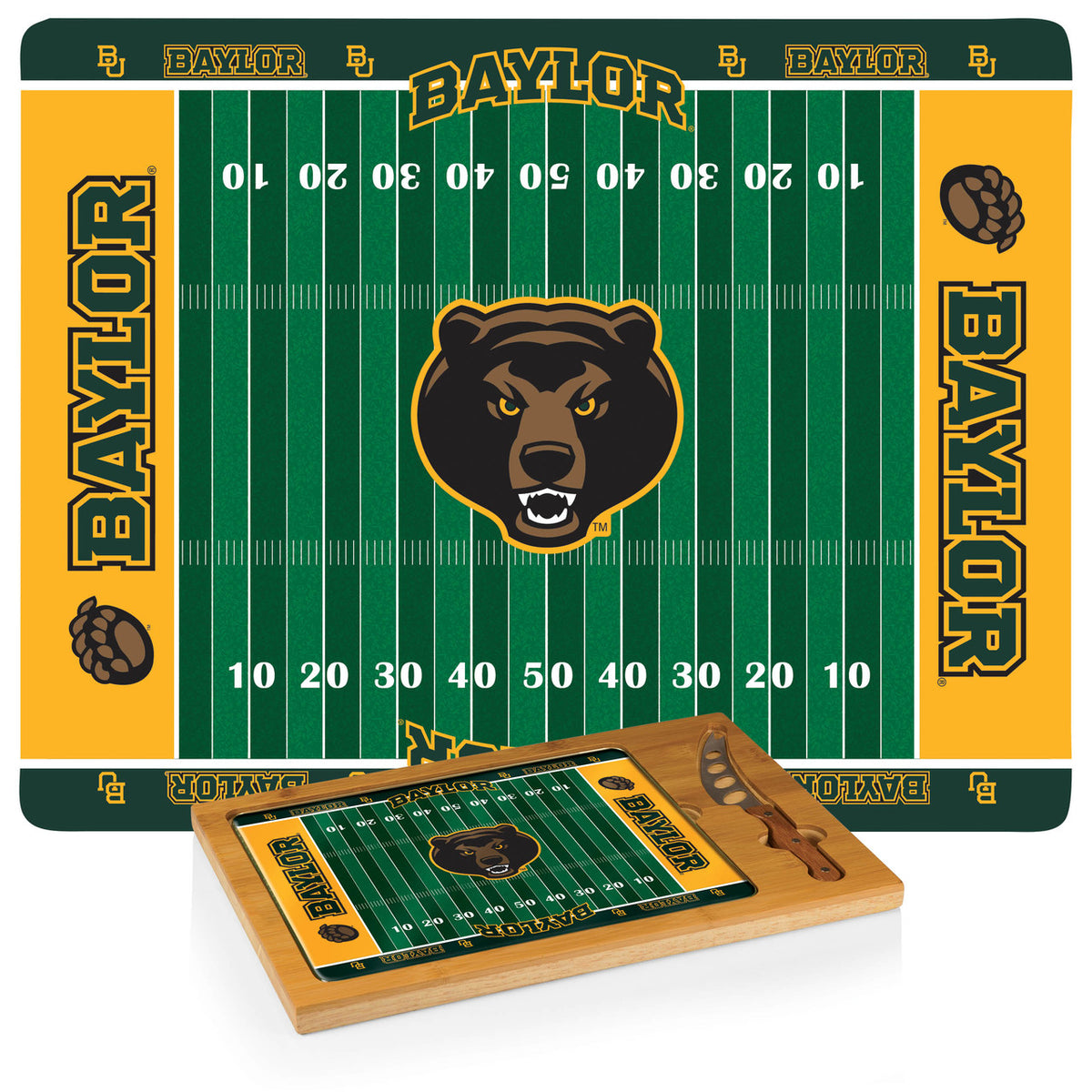Baylor Bears Icon Cheese Tray