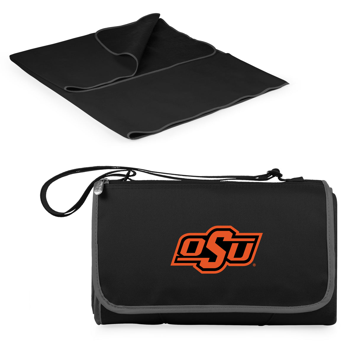 Oklahoma State Cowboys Outdoor Picnic Blanket and Tote - Black