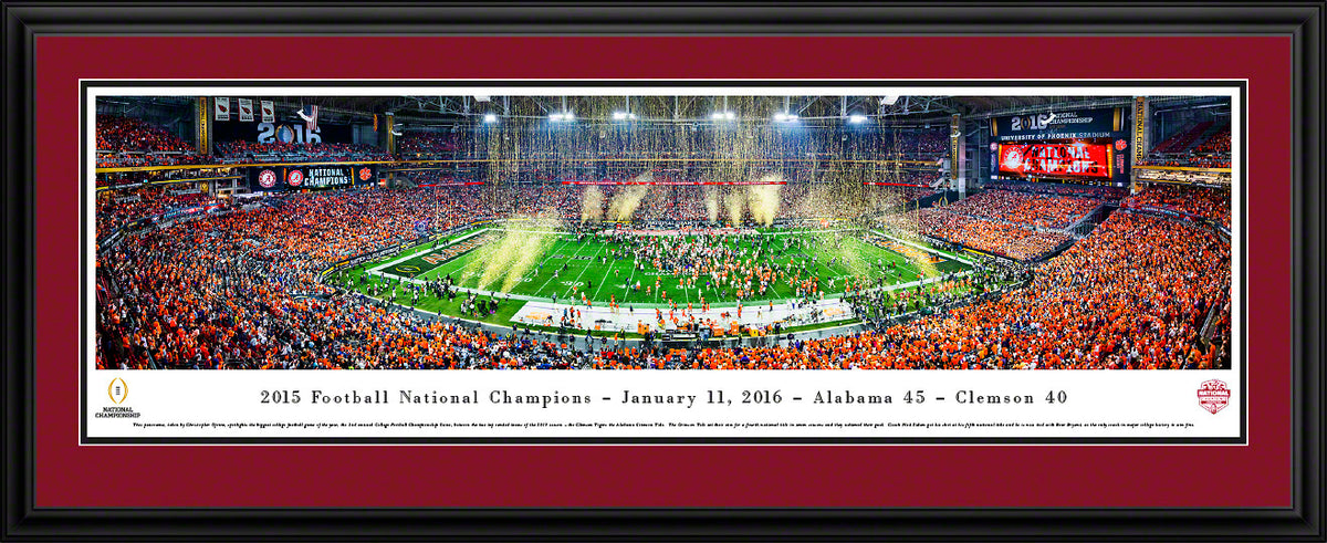 2015 College Football Champions - Alabama - Deluxe Frame with Double Mat