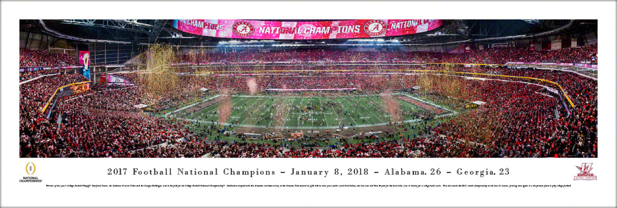 Alabama - 2017 College Football National Champion - Unframed Poster
