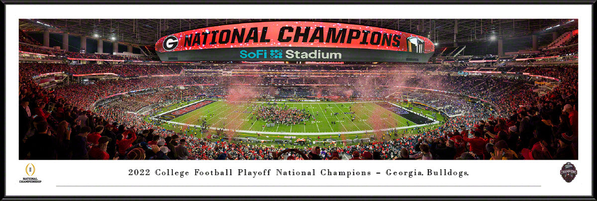 2022 CFP National Champions - Georgia Bulldogs - Standard Frame