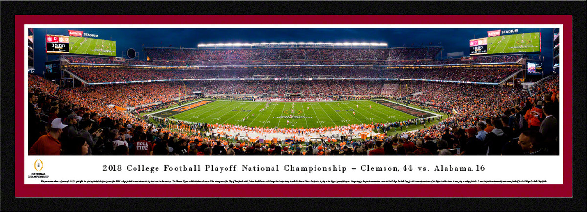 2018 College Football National Championship Game - Select Frame with Single Mat with UA Mat