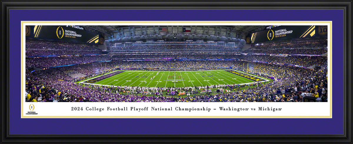 2024 CFP National Championship Game, Washington vs Michigan - Deluxe Frame