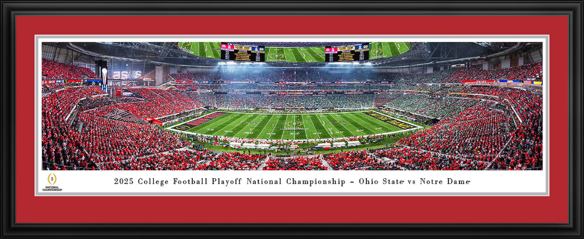 2025 CFP Championship Game, Ohio State vs Notre Dame - Ohio St Deluxe Frame