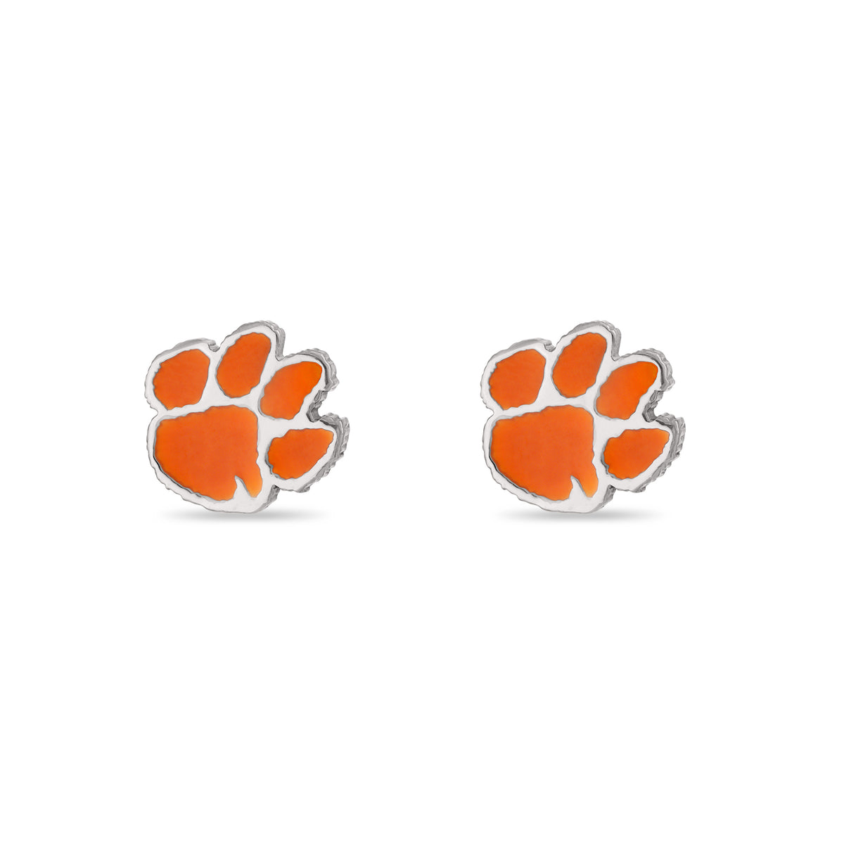 Clemson Tigers Paw Stud Earrings