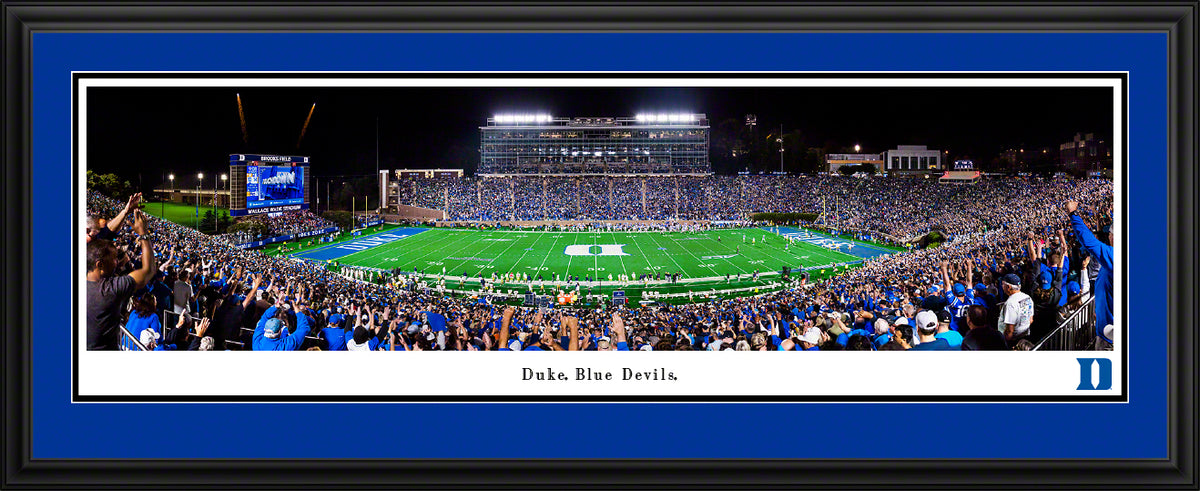 Duke Blue Devils Football - Deluxe Frame