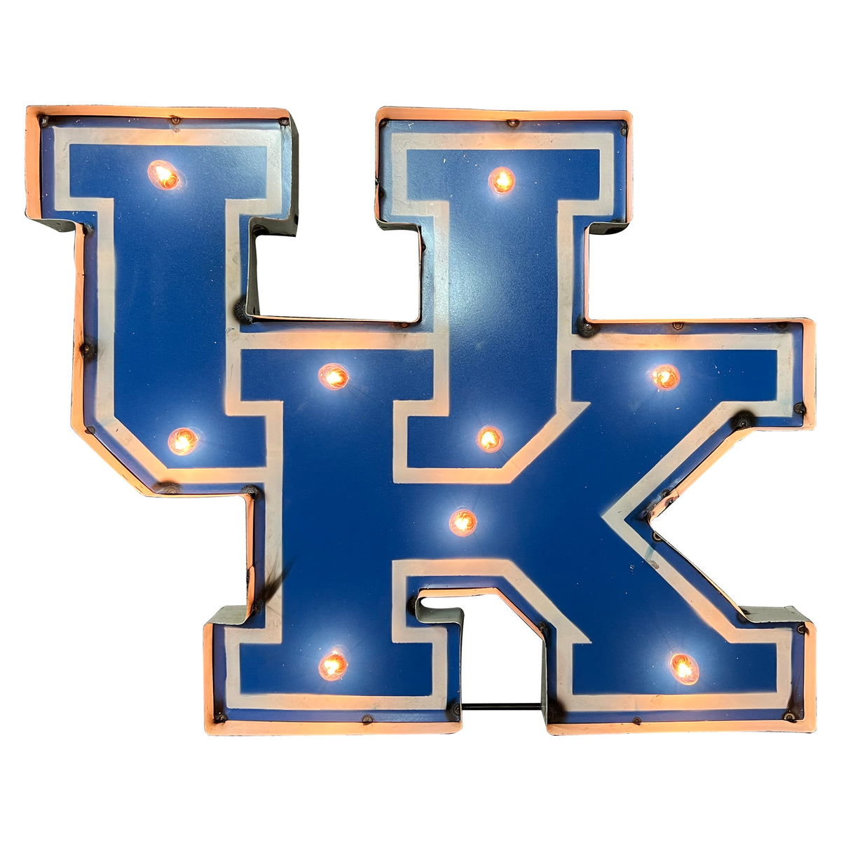 Kentucky Wildcats Recycled Metal Wall Decor UK Illuminated