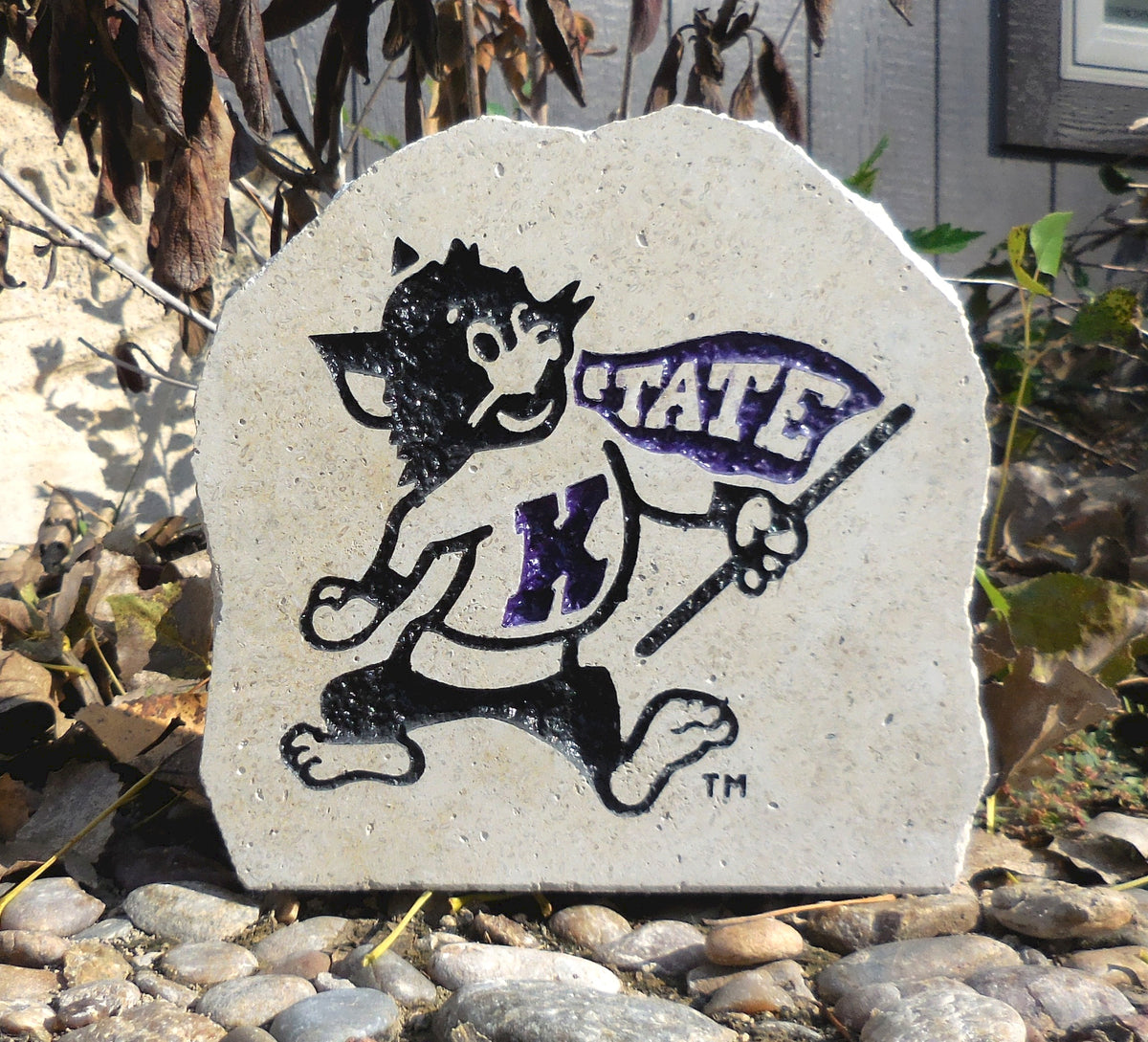 Show your love for the Kansas State Wildcats when you add this Engraved Limestone Decorative Stone to your collection.