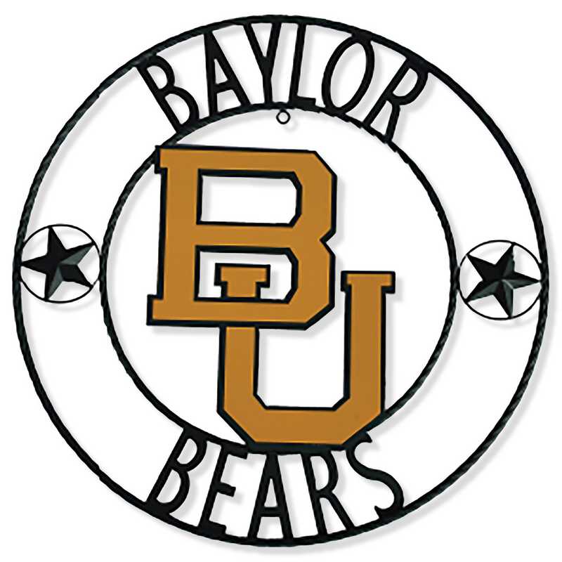 Baylor Bears Wrought Iron Wall Decor 18"