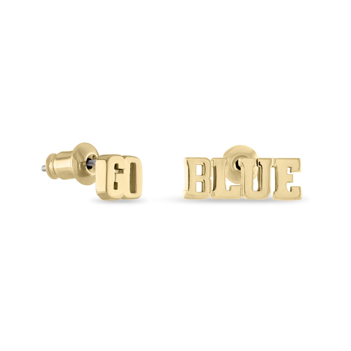 Michigan Wolverines 'GO BLUE' Stud Earrings