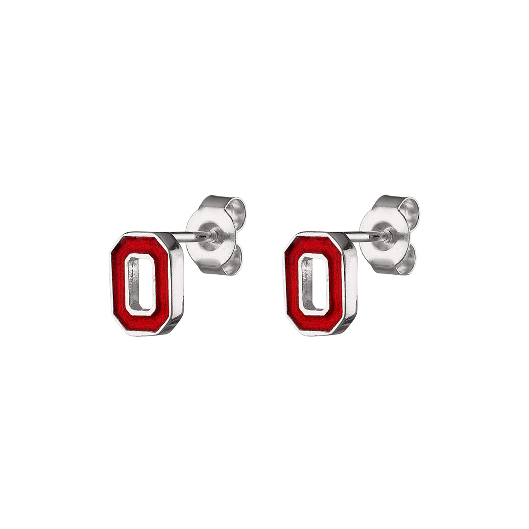 Ohio State Buckeyes Sterling Silver Stud Earrings