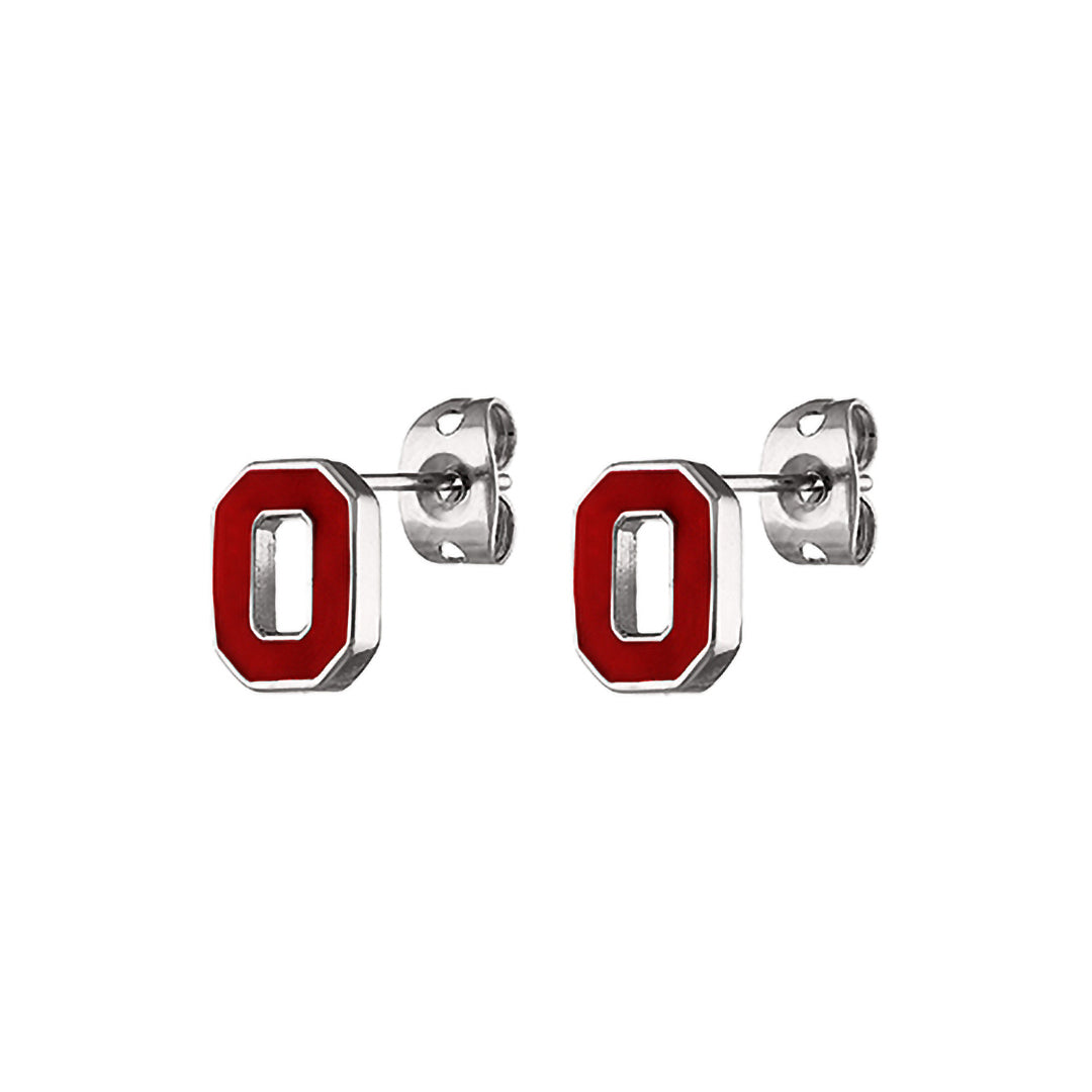 Ohio State Buckeyes Stainless Steel Stud Earrings