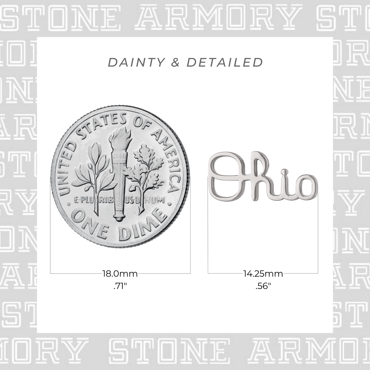 Ohio State Buckeyes Ohio Script Stud Earrings