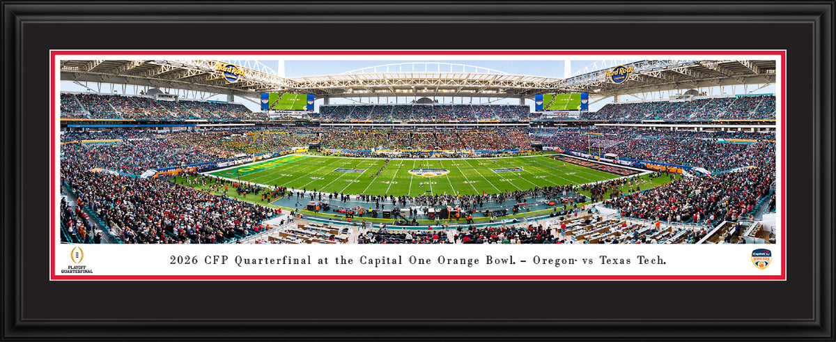 2026 Orange Bowl Game, Oregon vs Texas Tech - TT Deluxe Frame