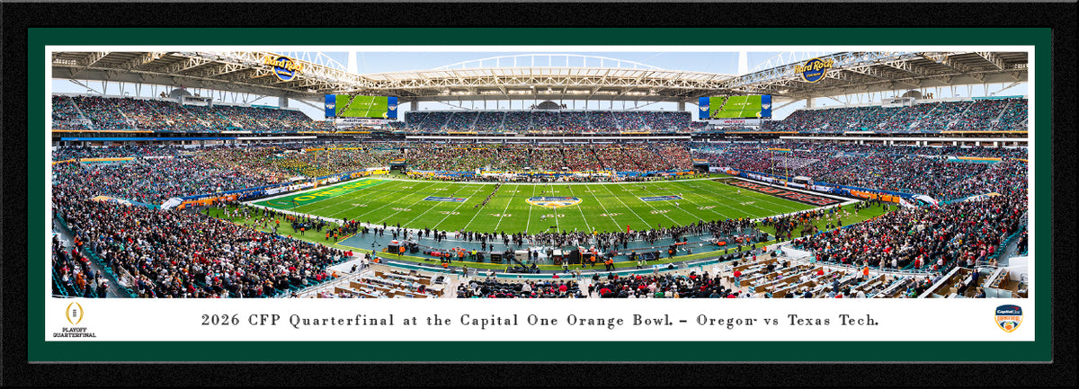 2026 Orange Bowl Game, Oregon vs Texas Tech - UO Select Frame