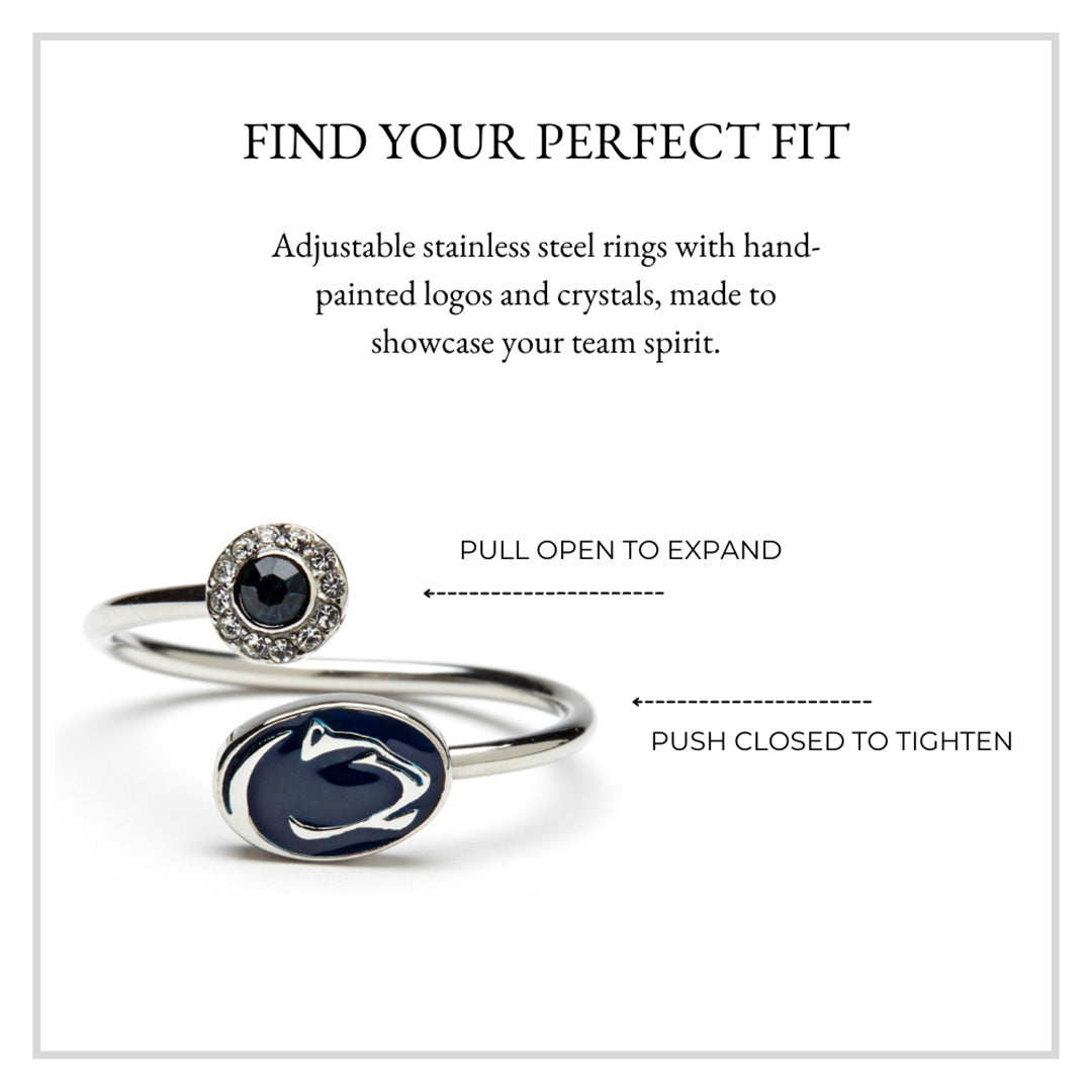 Penn State Nittany Lions Stainless Steel Adjustable Ring
