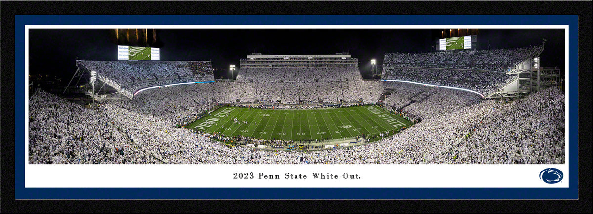 2023 Penn State White Out Football - Select Frame