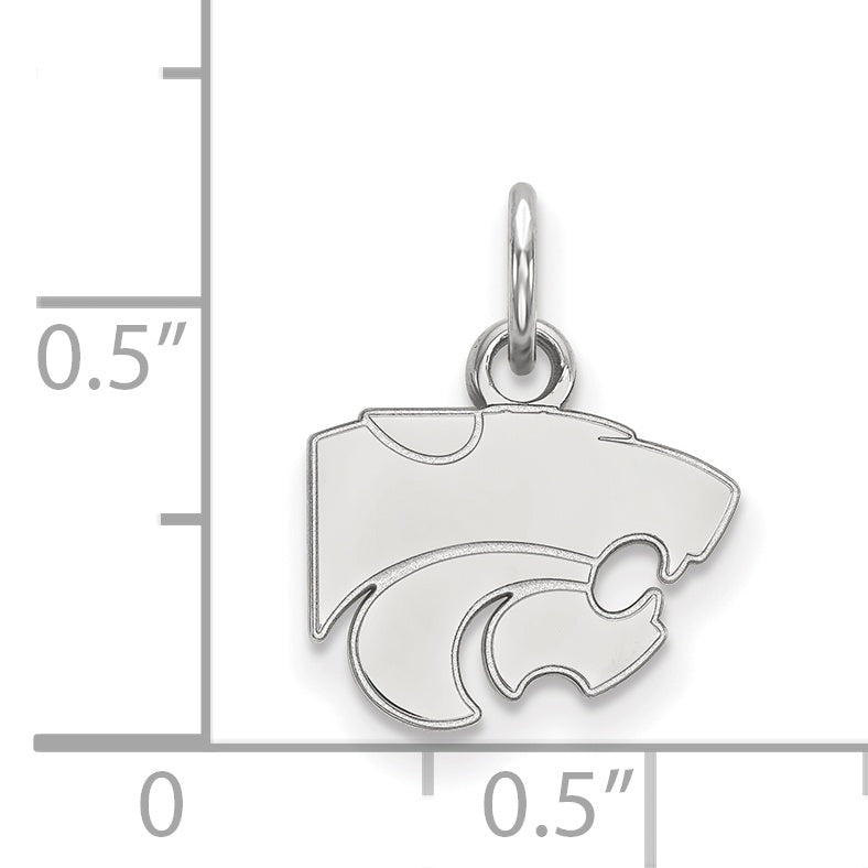 Iowa State University 10k White Gold Medium Disc Pendant